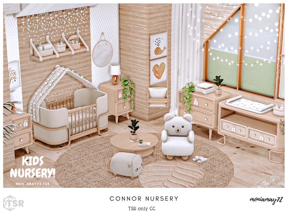 Скриншот мода Детская комната Connor Nursery CC (лот)